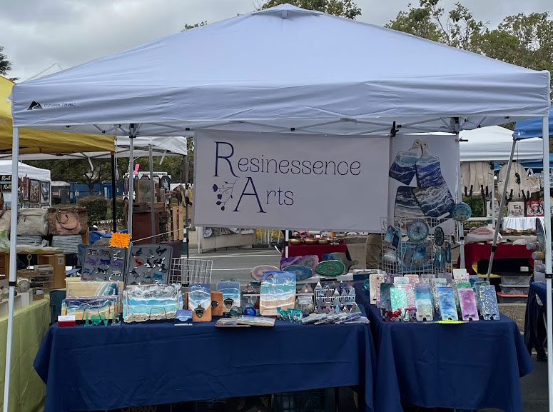 Resinessence Arts Booth at the 2022 Fremont Festival of the Arts